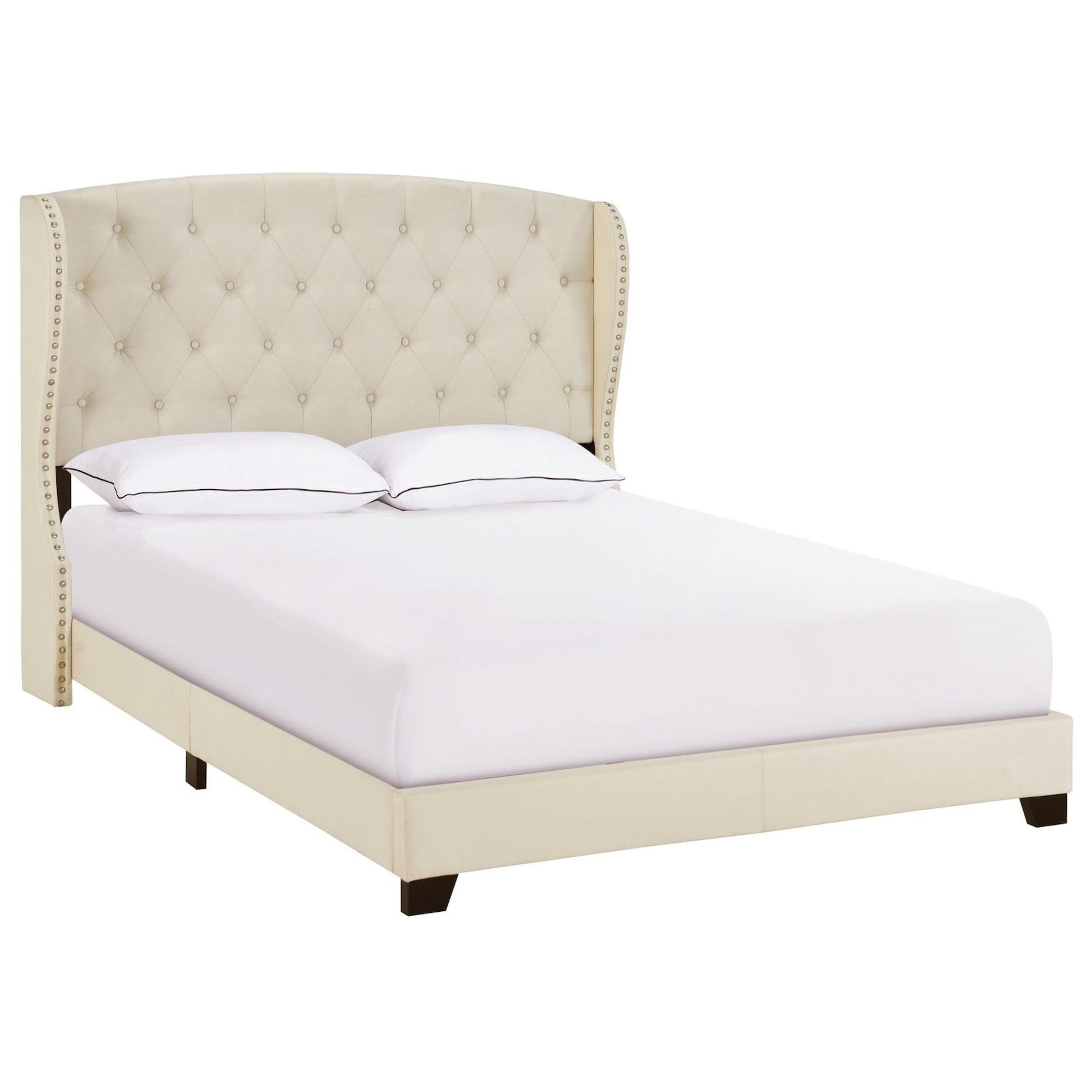 The Monday Company Upholstered Bedroom DSD3982901 Queen Tufted Wing